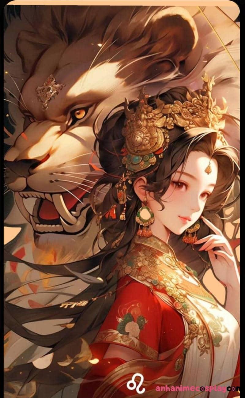 cung sư tử nữ anime đẹp